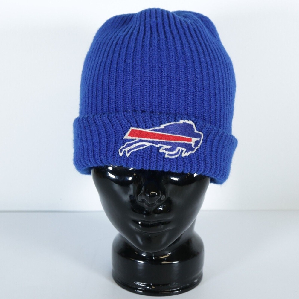 70s 80s Vintage NFL Knit Winter Beanie Hat Cap, Buffalo Bills NFL Football